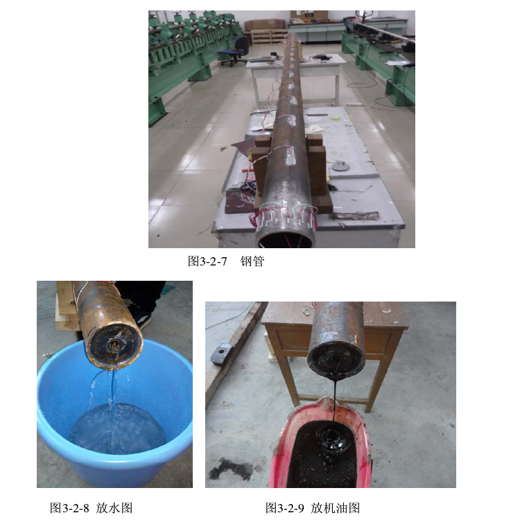充機油、充水和空心鋼管實驗